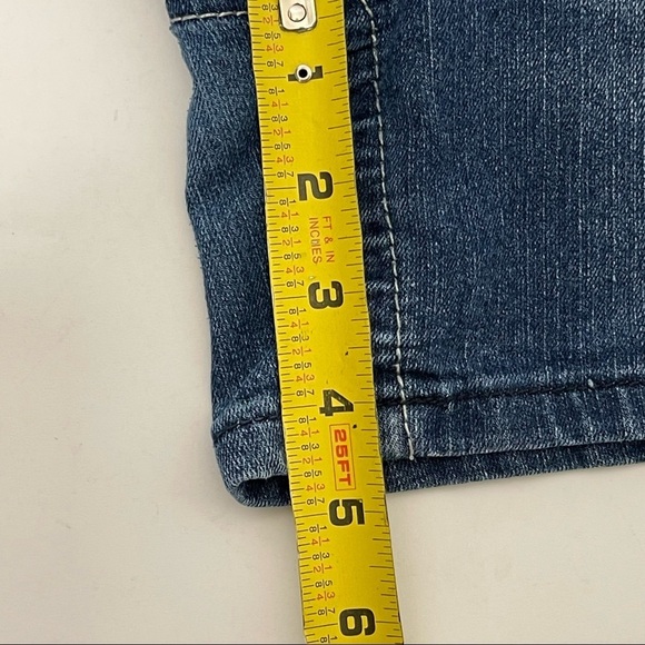 Southpole Embellished Pockets Women's Medium Wash Denim Jean Shorts Y2K - Picture 10 of 10